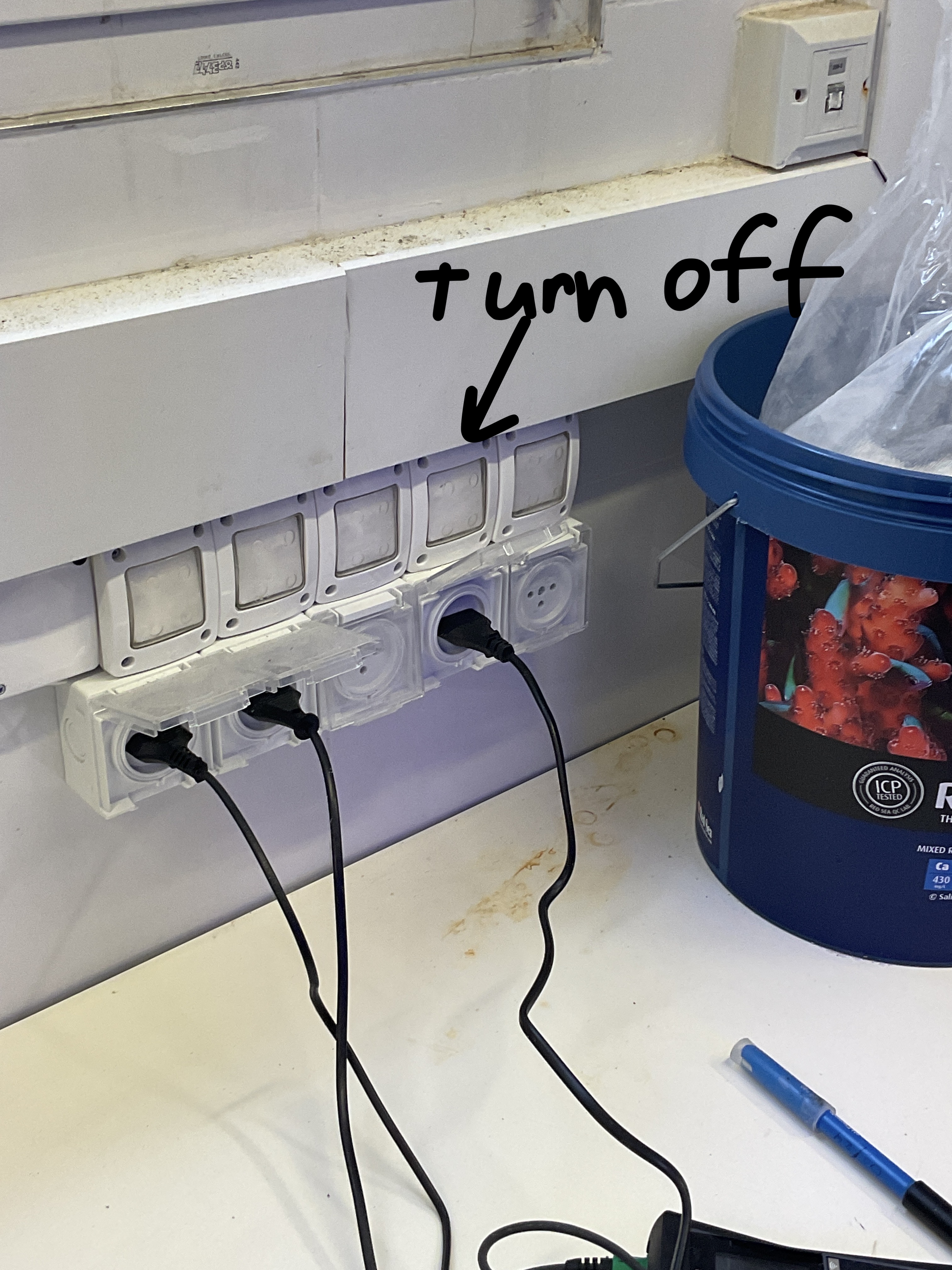 Figure 19: Wall switch for the reservoir pump